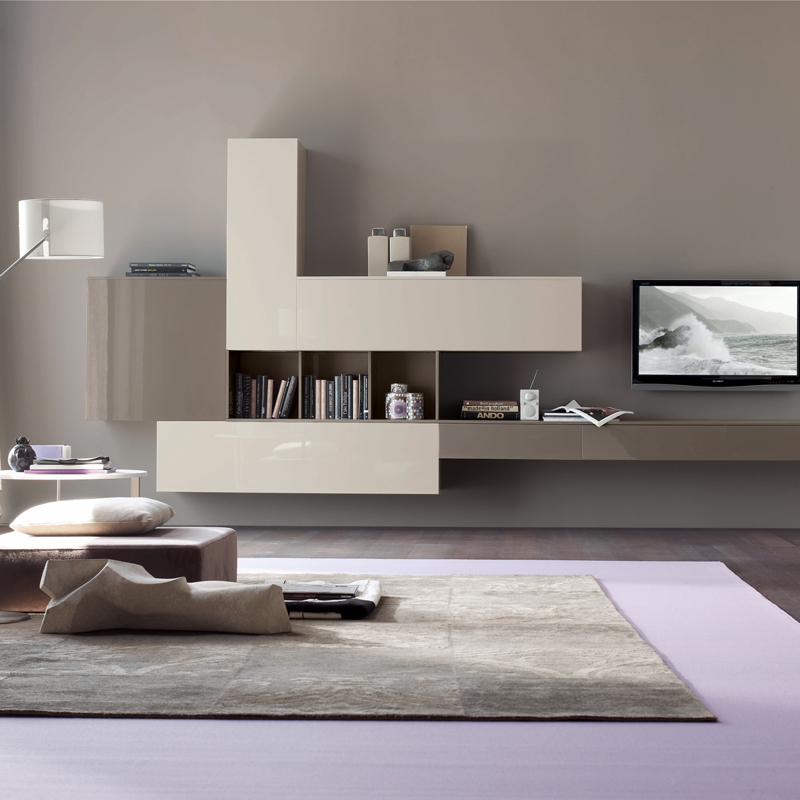 Modern grey TV cabinet simple design