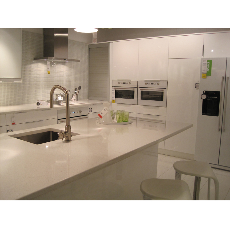 Aluminium Shaker Door White Kitchen Unit CK096