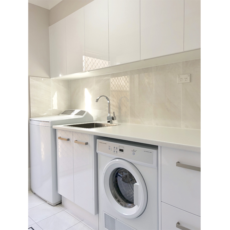 Modern White Laundry Cabinet CL008