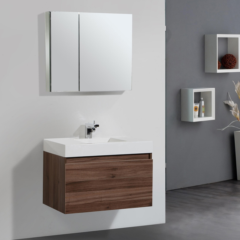 Ready to Use Assembled Bath Vanity with Mirror Cabinet CB007