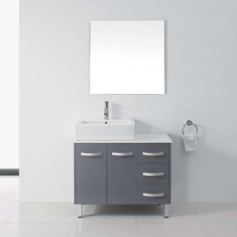 Lacquer Paint Flat Pack Bath Vanity Free Standing Type CB008