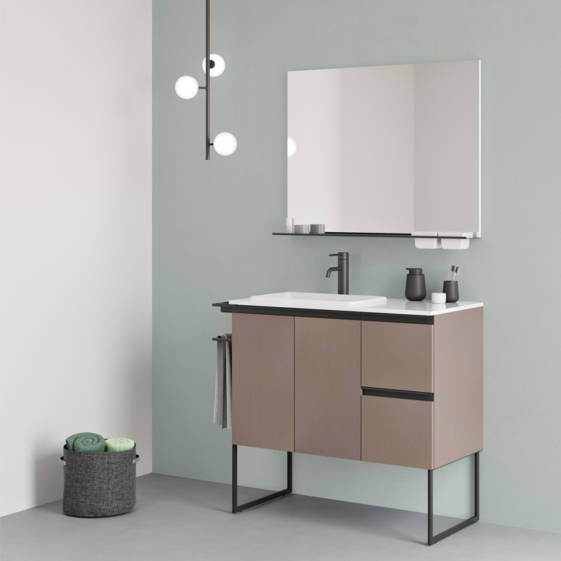 Fashion Free-standing Bath Vanity with Rack CB011