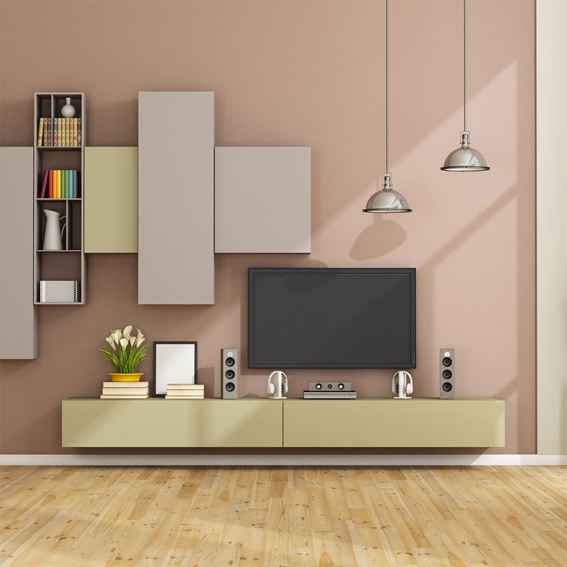 Colored Wall Mounted  TV Cabinet CT008