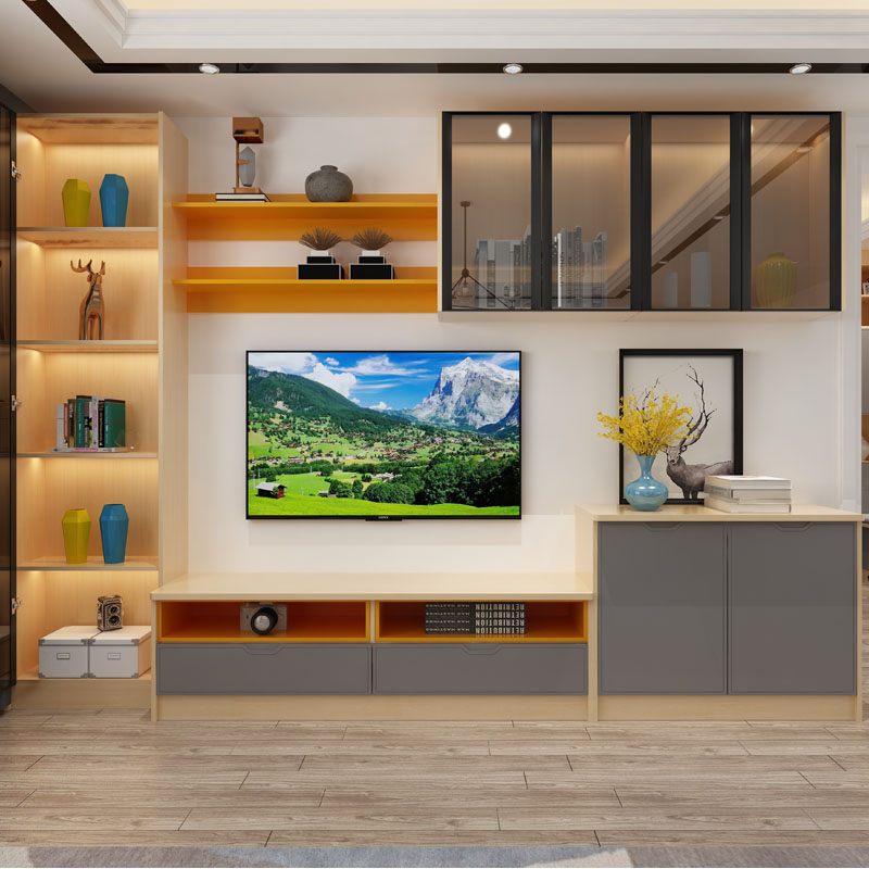 Plywood Customized TV Cabinet CT014