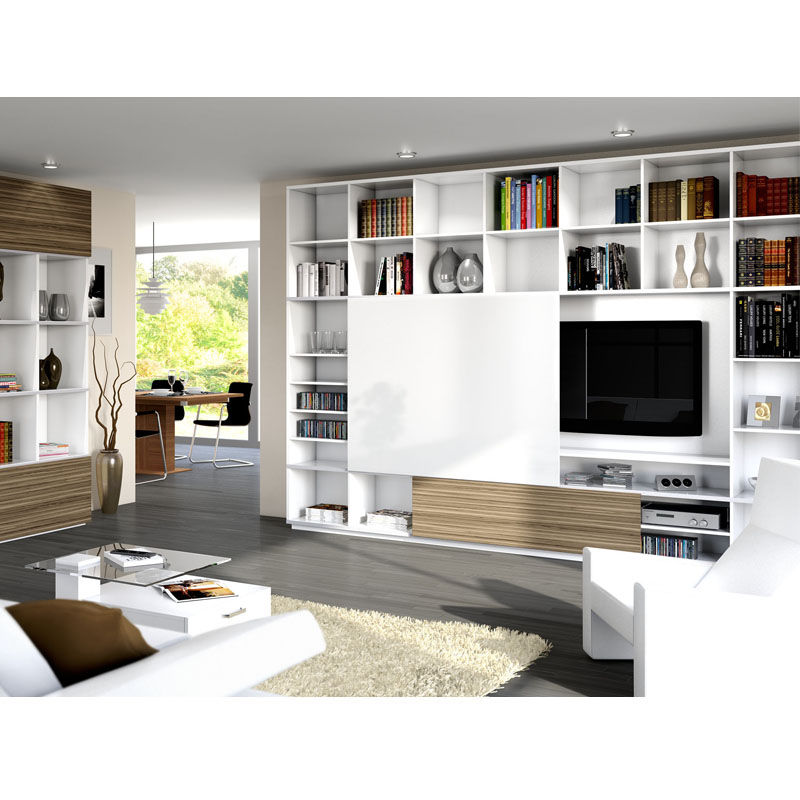 2 Pack White Gloss Tv Unit CT021