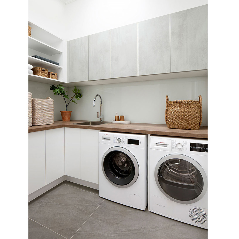 Grey Melamine Laundry Cupboard CL021