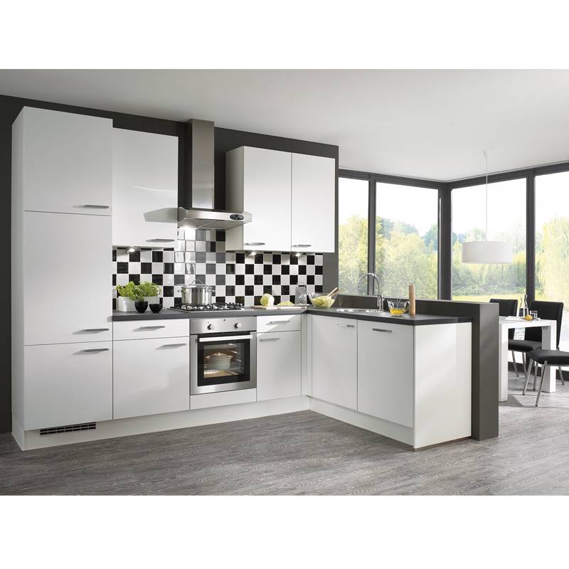 Standard apartment modern white kitchen cabinet CK0001