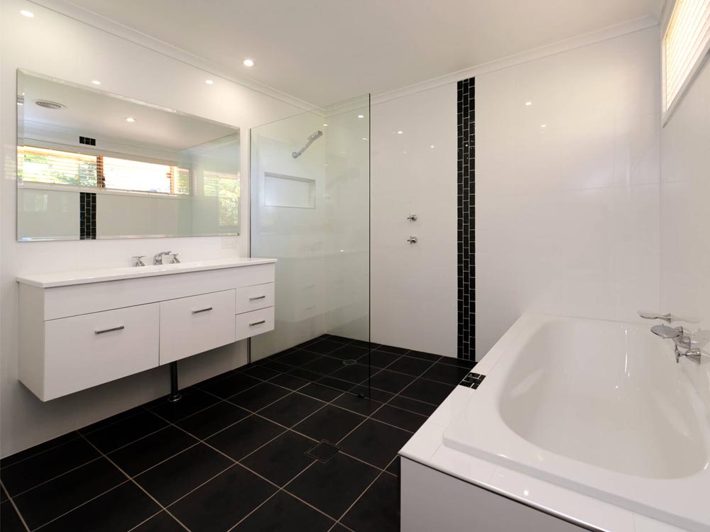 white board ensuite for townhouse