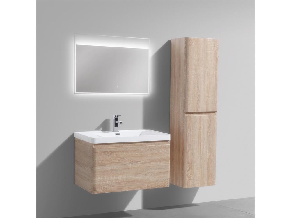 wall hung bathroom cabinet with storage 