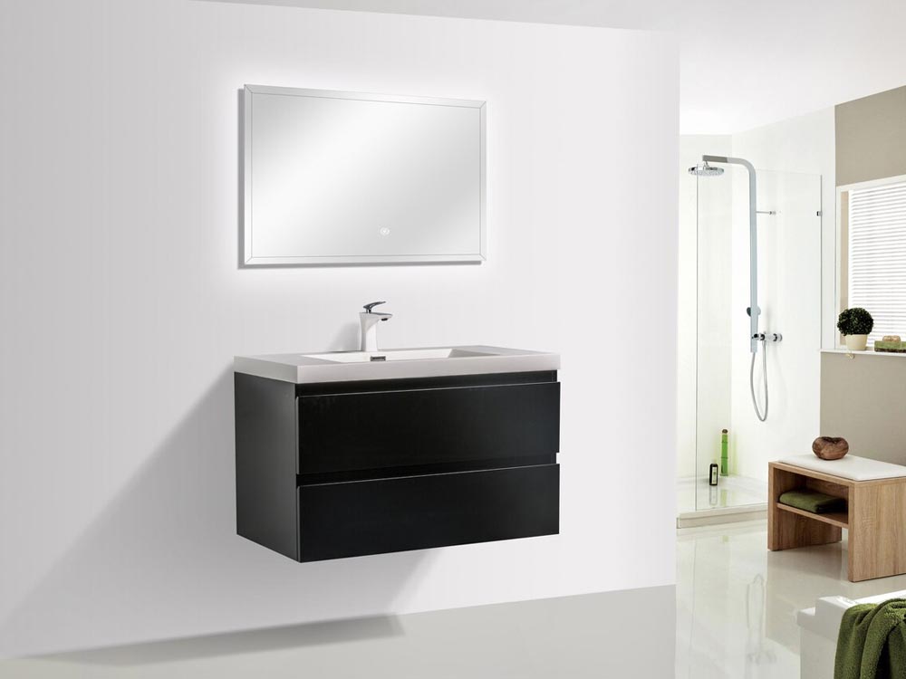 matt lacquer bathroom cabinet