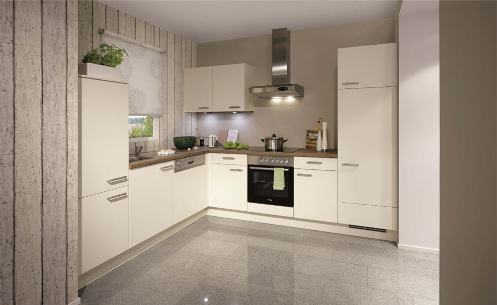 lacquer beige kitchen design