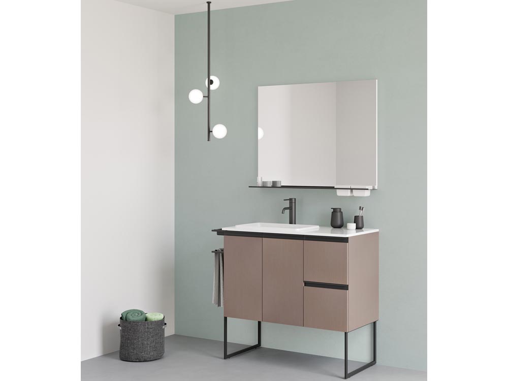 fashion bath vanity with rack