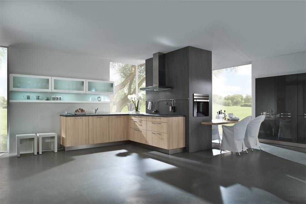 open modular kitchen cabinet