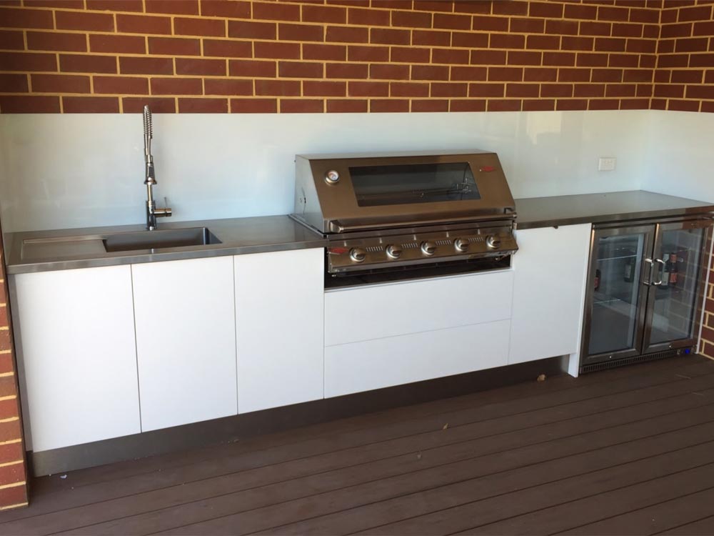 out door stainless steel bbq cabinet