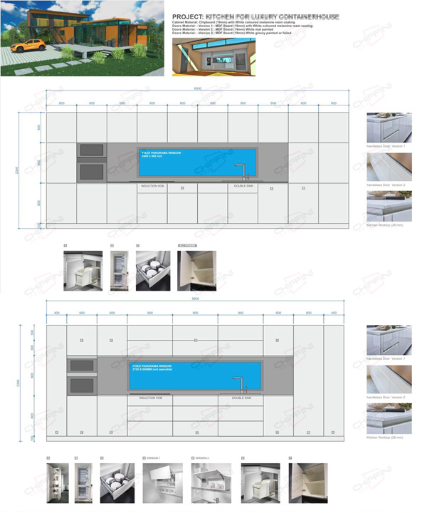 container kitchen design