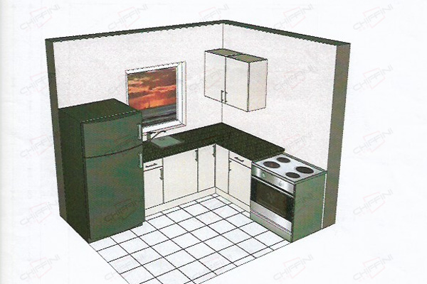 l shape kitchen cabinet