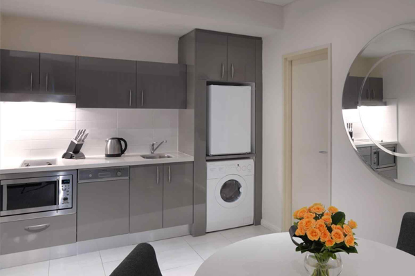 resort apartment kitchen cabinets