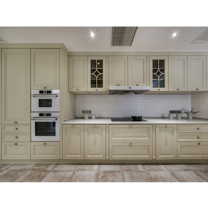 Classic beige kitchen cabinets CK220